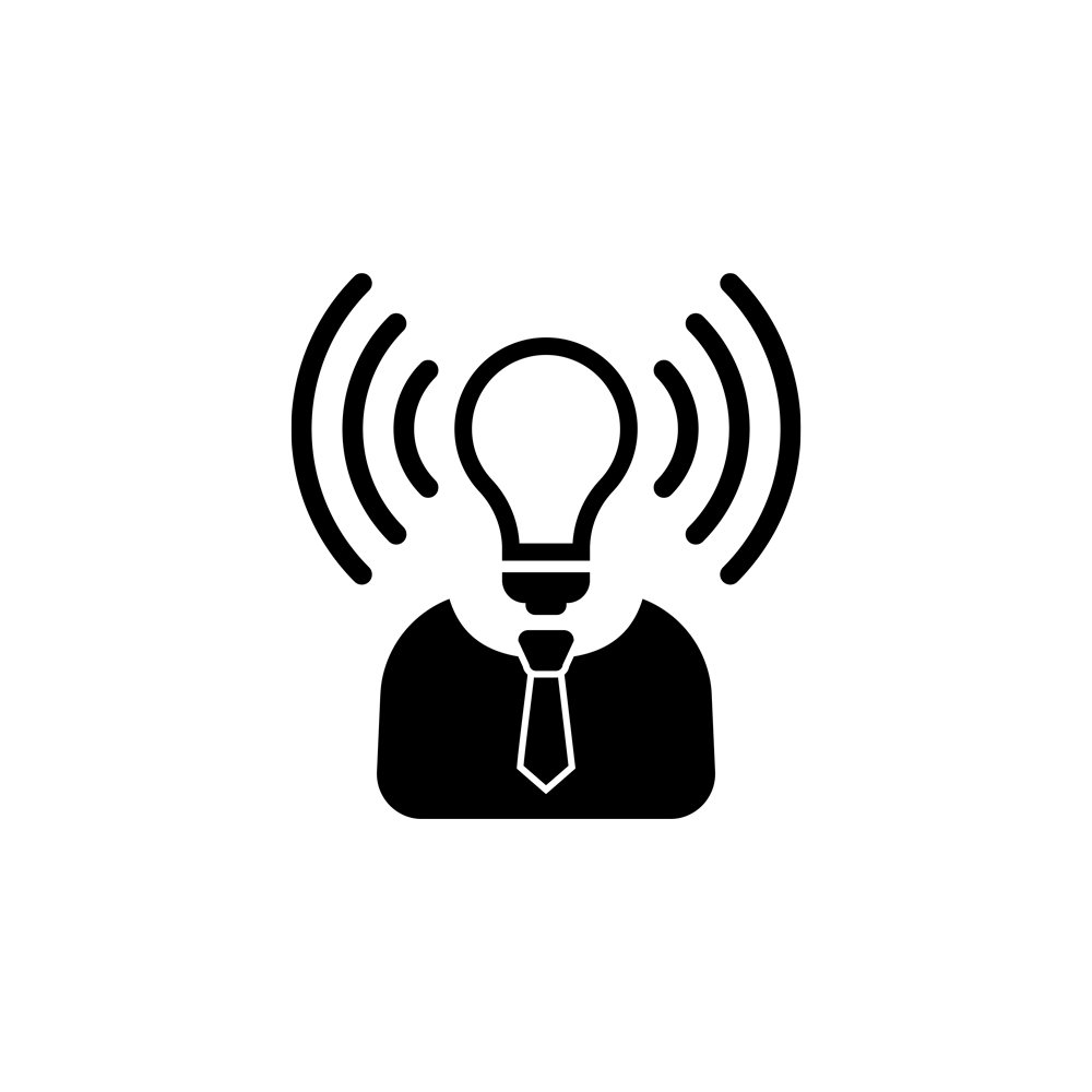Image shows a person with their head replaced with a light bulb. There are lines surrounding the light bulb, as though to represent staying alert.